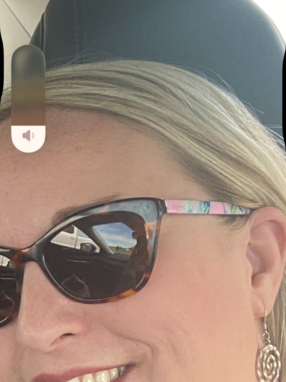 Polarized Lilly  Pulitzer Tortoise Shell Sunglasses with Pink Floral Temples